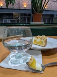 Wide glasses recycled glass, 12cm height, set of 2