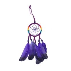 Dreamcatcher Rainbow with Purple Feathers 6 x 30cm