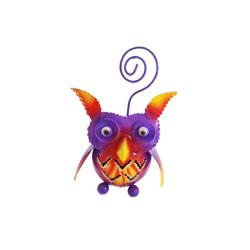 Owl Metal Assorted Colours 5x8x9cm