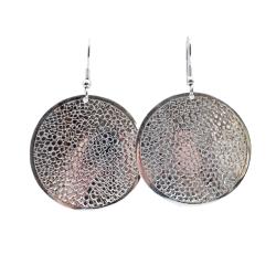 Earrings Round Dotted 4cm diameter