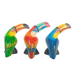 Toucan Albesia Wood Assorted Colours 10x10cm
