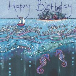 Birthday card "Under the Sea" 16x16cm