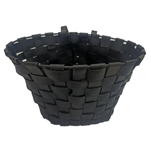 Bike basket woven recycled/upcycled tyre, long lasting, plastic-free 30x22cm