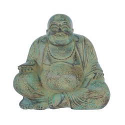 Laughing Buddha Green Sandstone 21x12x21cm