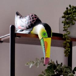 Wooden Shelf Display Ornament Toucan 23 x 11 x 6cm