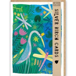 Greetings Card, Heron King, 12.5x18cm