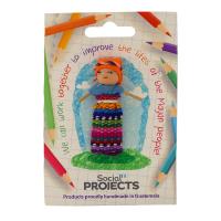 Display stand + 24 worry dolls on card, Social Projects