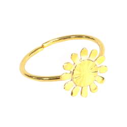 Ring Adjustable Gold Colour, Sun