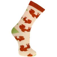 3 pairs of bamboo socks, foxes rabbits squirrels, Shoe size: UK 7-11, Euro 41-47