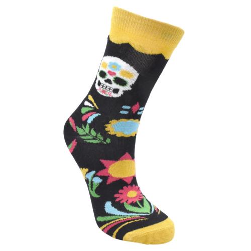 Bamboo Socks Day of the Dead Shoe Size UK 7-11 Mens Fair Trade Eco