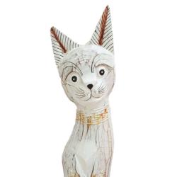 White Cat Albesia Wood 13x6x40cm