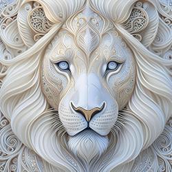 Greetings card "Lion" 16x16cm