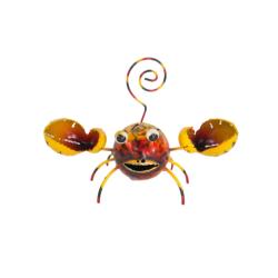 Crab Metal Assorted Colours 10x5x13cm