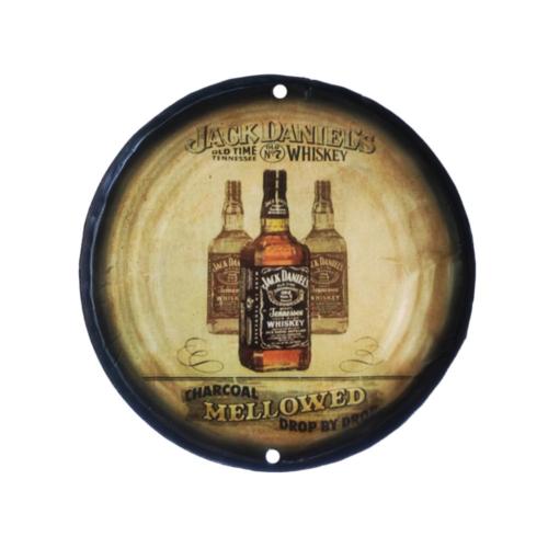 Wall Hanging Jack Daniels Recycled Tin Lid 27.5cm diameter