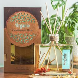 Reed Stick Diffuser in Flat Bottle Organic Goodness, Frankincense & Myrrh 150ml