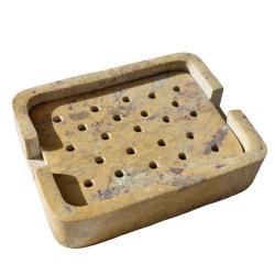 Soap dish, gorara stone, rectangular