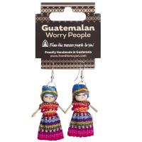 Worry doll earrings 1.5"