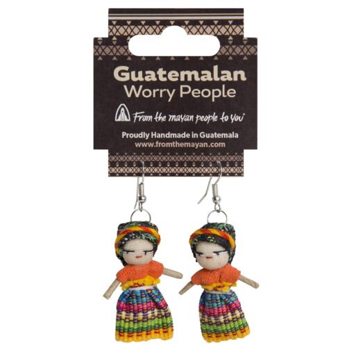 Worry doll earrings 1.5"