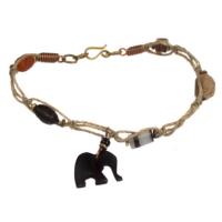 Men's friendship bracelet with charm