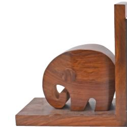 Bookends Sheesham Wood Elephants