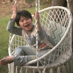 Swinging Chair Cotton Macrame 86x81x220cm