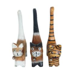 Cat Albesia Wood Assorted Browns