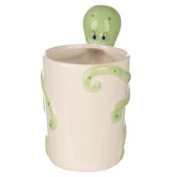 Ceramic Mug with Octopus Shaped Handle