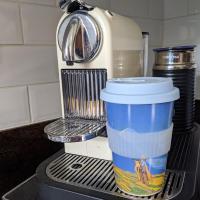 Reusable travel cup, biodegradable, charaka pilgrim