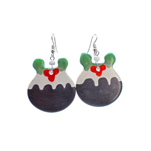 Earrings Kisii Stone Christmas Pudding