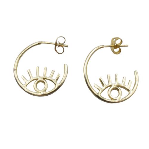 Earrings Gold Colour, Eye