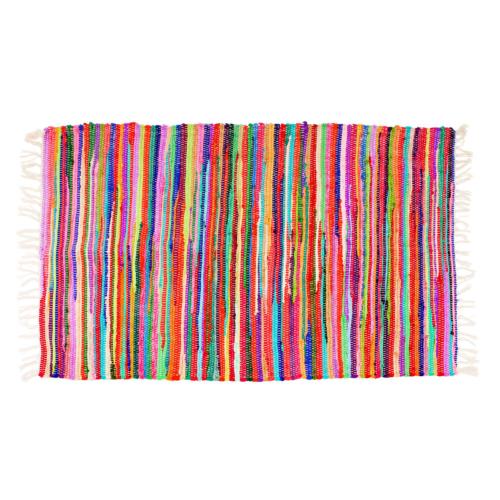 Rag rug bright 120x80cm