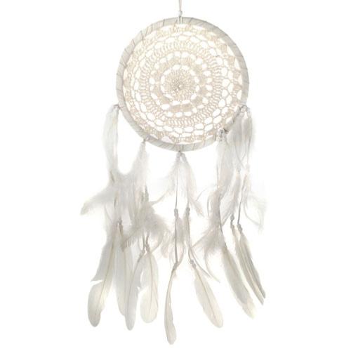 Dreamcatcher white crochet 22cm