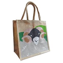 Jute shopping bag, Sheep 30x30cm