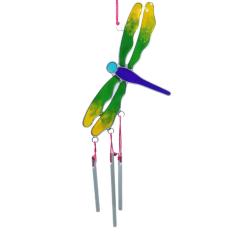 Suncatcher Dragonfly with 3 Metal Chimes 13x25cm