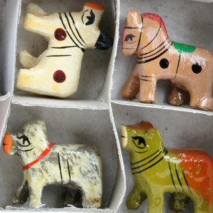 Painted Wooden Animals
