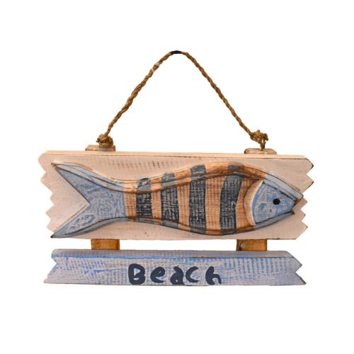 Wall Hook Albesia Wood Fish