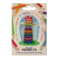 Display stand + 24 worry dolls on card, Social Projects