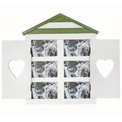 Multi Photo Frame Sustainable Wood for 6 photos Beach Hut