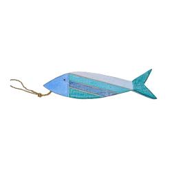 Hanging Fish Sustainable Albesia Wood 28 x 7cm