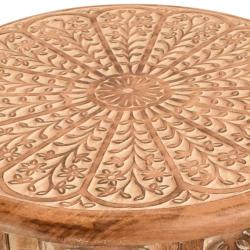 Coffee/occasional table mango wood round, 45cm diameter