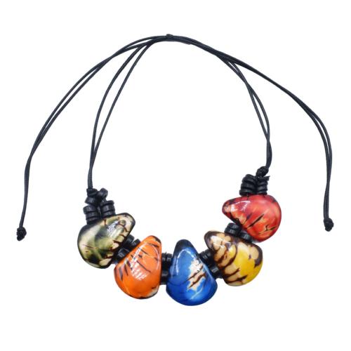 Necklace, 5 Jarina Seeds Multicoloured