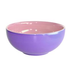 Purple and Pink hand-painted bowl 16 cm