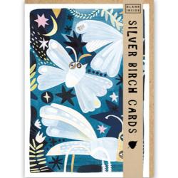 Greetings Card, Silk Worm Moths, 12.5x18cm