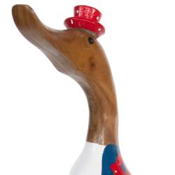 Duck with Waistcoat Bamboo Root 47cm