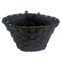 Bike basket woven recycled/upcycled tyre, long lasting, plastic-free 30x22cm