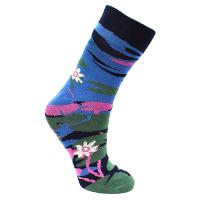 3 pairs of bamboo socks, 1 x water lilies + 2 x geometric, Shoe size: UK 7-11, Euro 41-47