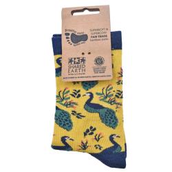 Bamboo Socks Peacocks Shoe Size UK 3-7 Womens Fair Trade Eco