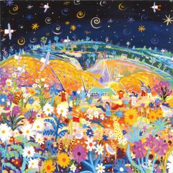 Greetings card "Glowing with Life, Eden Project" 16x16cm