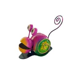 Snail Metal Assorted Colours 7x5x8cm