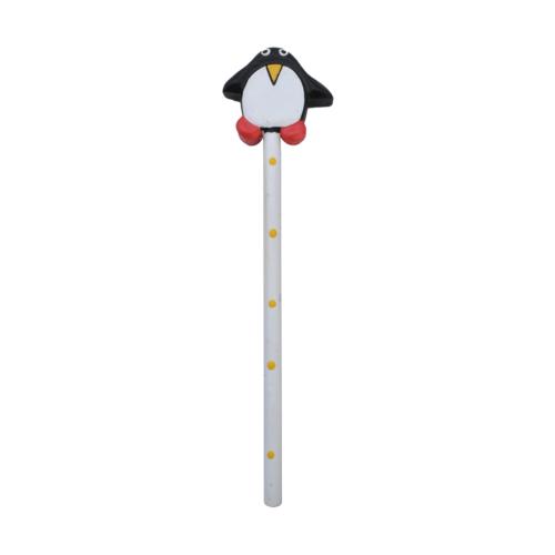 Pencil with Wooden Penguin